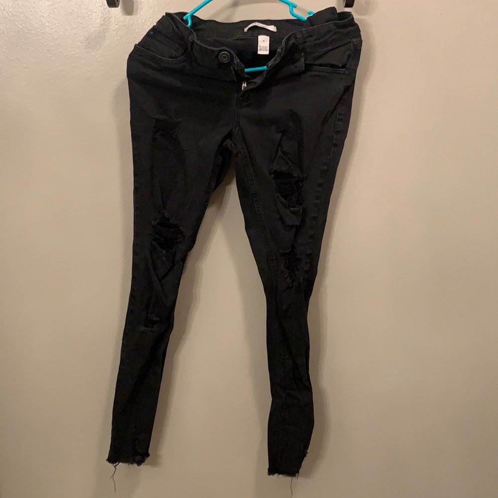 Black Ripped Skinny Jeans